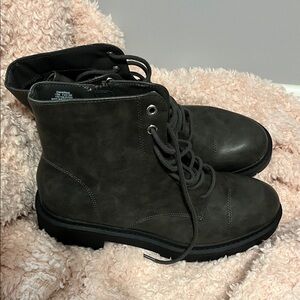 Women’s Lace Up Moto Boots